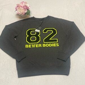 BETTER BODIES NWT Size L Jersey Sweatshirt